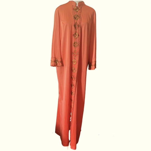 Vintage Gossard Artemis Long Robe Housecoat Mumu Large - Picture 1 of 10
